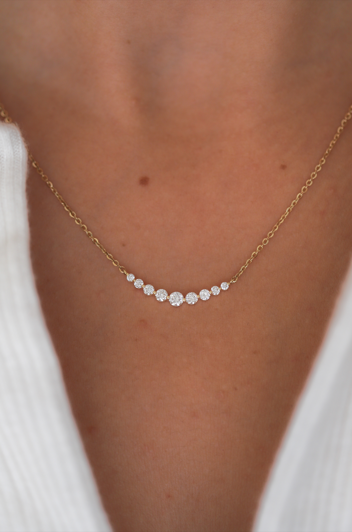 Smile Diamond Necklace