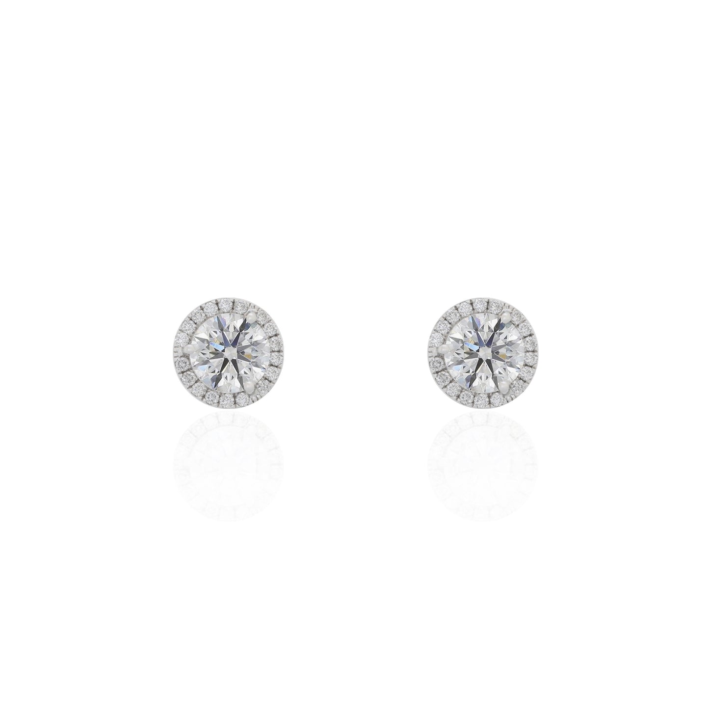 Diamond Studs With Halo