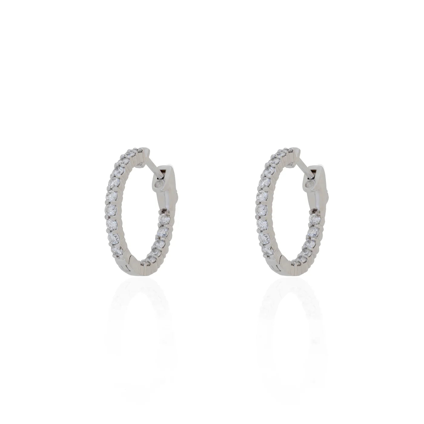 Diamond Hoop Earrings