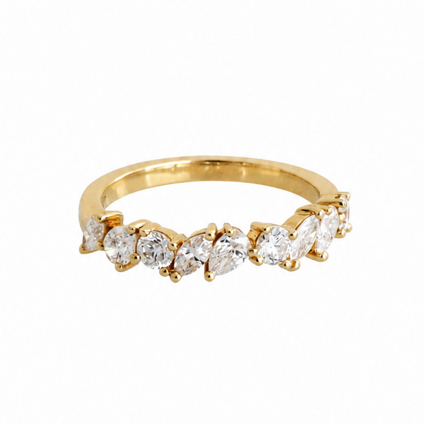 Multi Shape Diamond Band