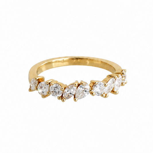 Multi Shape Diamond Band