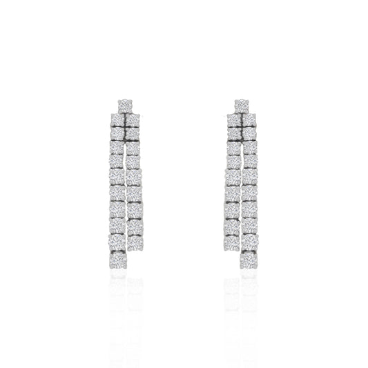 Cascade Diamond Drop Earrings