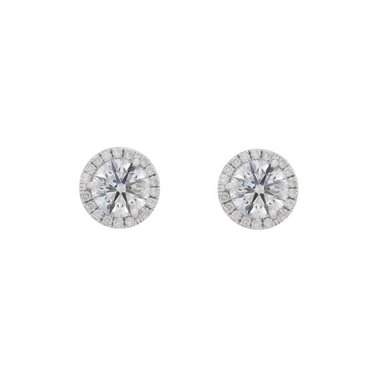 Diamond Studs With Halo