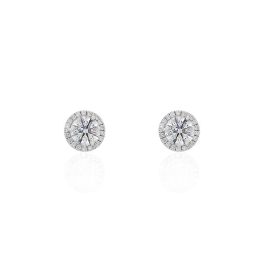 Diamond Studs With Halo