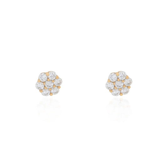 Flower Dimond Studs