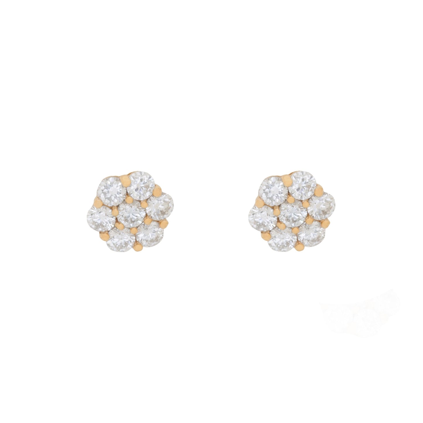 Flower Dimond Studs