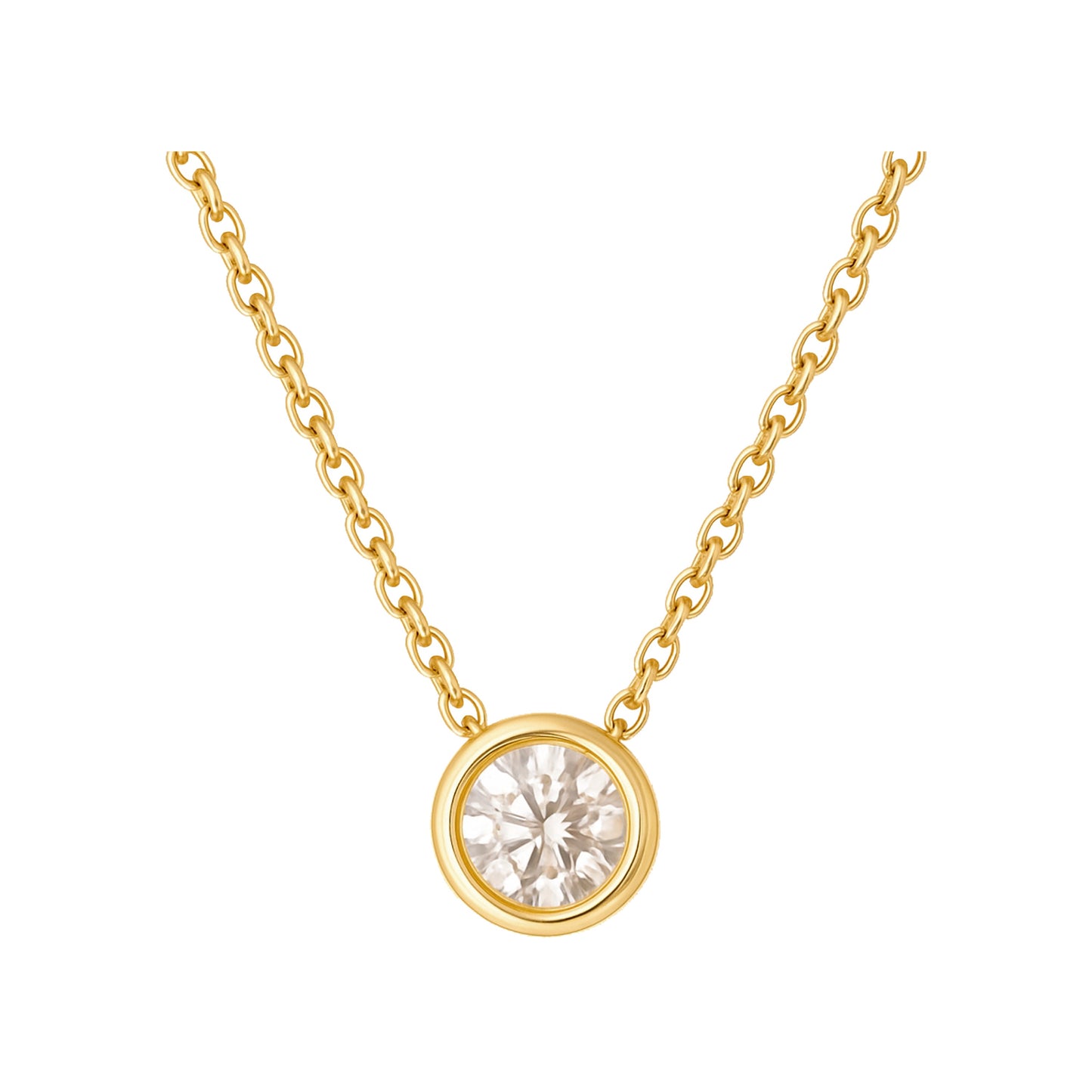 Yellow Gold Diamond Necklace