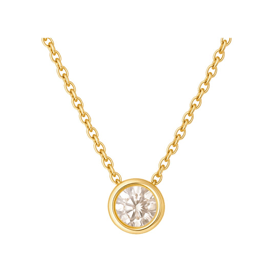 Yellow Gold Diamond Necklace