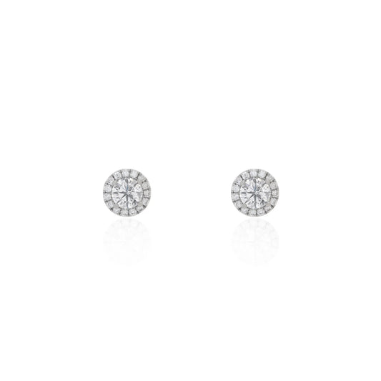 Diamond Studs With Halo